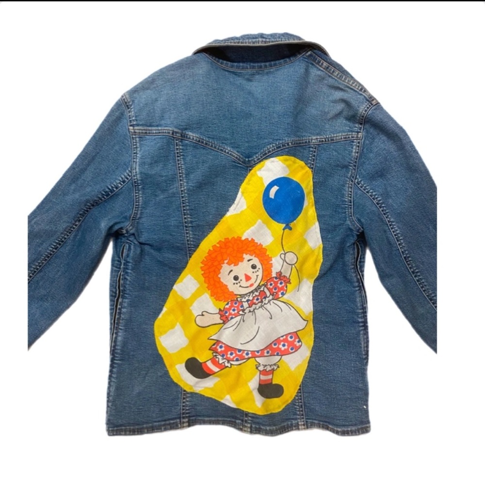 Denim Jacket with Ragedy Anne Patch - medium